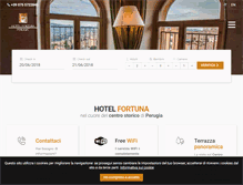 Tablet Screenshot of hotelfortunaperugia.com